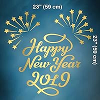 2018 Happy New Year Wall Decal Sticker