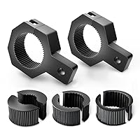 Nilight 90023B 2-Pack (Standard) Mounting Bracket Kit LED Off-Road Light Vertical Bar Tube Clamp Roof Roll Cage Holder,2 Years Warranty,Black