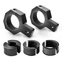 90023B 2-Pack (Standard) Mounting Bracket Kit LED Off-Road Light Vertical Bar Tube Clamp Roof Roll Cage Holder,2 Years Warranty,Black