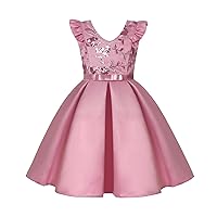 Baby Girls Dress Easter Formal Bowknot Tutu Backless Puffy Tulle Gowns Wedding Pageant Birthday Party Wear
