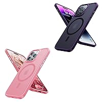 TORRAS Save 20% to Buy Purple & Pink Magnetic Case Together for iPhone 15 Pro Max Phone Case.