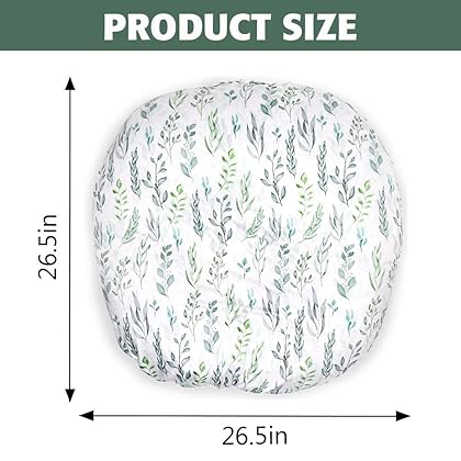 Newborn Lounger Cover, Removable Ultra Soft Comfortable Slipcover for Infant Lounger Pillow, Leaf (Lounger Pillow Not Included)