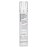 GIOVANNI Calming Facial Prime Setting Mist - Hibiscus, Cucumber & Fresh Rose Water, Set & Relax Skin for a Beautiful Complexion, On the Go Hydration, Use Before & After Applying Makeup - 5 oz