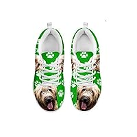 Artist Unknown Briard Dog Print Men's Casual Running Shoes