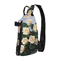 Shiny Christmas Decor Sling Bags Crossbody Sling Backpack Travel Hiking Daypack Chest Bag For Man And Women