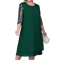 CHICTRY Mother of The Bride Dress Two Piece Plus Size Formal Evening Party Dress Wedding Cocktail Outfit