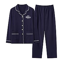 Women Pajama Sets Long Sleeve Sleepwear Classic Button Down Pj Sets Soft Loungewear Nightwear Shirt and Pants Lounge Sets