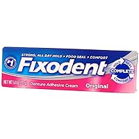 Fixodent Complete Original Denture Adhesive Cream 1.4 Oz, 1.400 Fluid Ounce