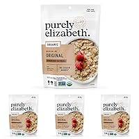 Purely Elizabeth Superfood Oats - Gluten-Free Oats & Non-GMO Project Verified | 100% Vegan & Packed with Protein & Fiber | Original - 10oz (Pack of 4)
