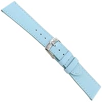 18mm Milano Magonza Powder Blue Genuine Leather Ladies Watch Band Short 1959