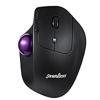 Perixx PERIMICE-720, Wireless Ergonomic Trackball Mouse with Adjustable Angle, Black (11449)