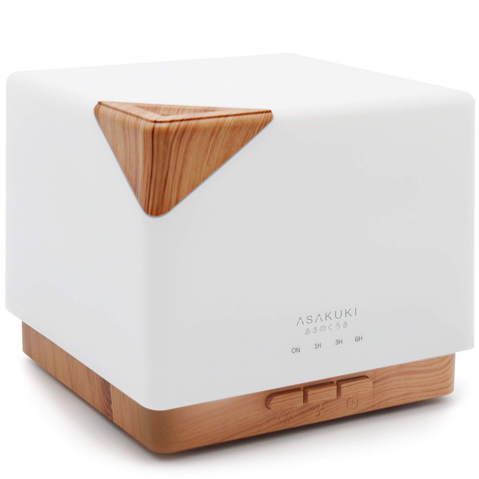 ASAKUKI 700ml Premium Essential Oil Diffuser, 5 in 1 Ultrasonic Aromatherapy Fragrant Oil Vaporizer Humidifier, Timer and Auto-Off Safety Switch, 7 LED Light Colors