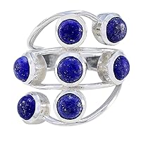 Marvelous Gem Lapis Lazuli Sterling Silver Ring Stella And Dot Jewelry-RGPL-SRLLACB-7481-H