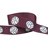 Volleyball Ribbon for Crafts - Q-YO 3/8