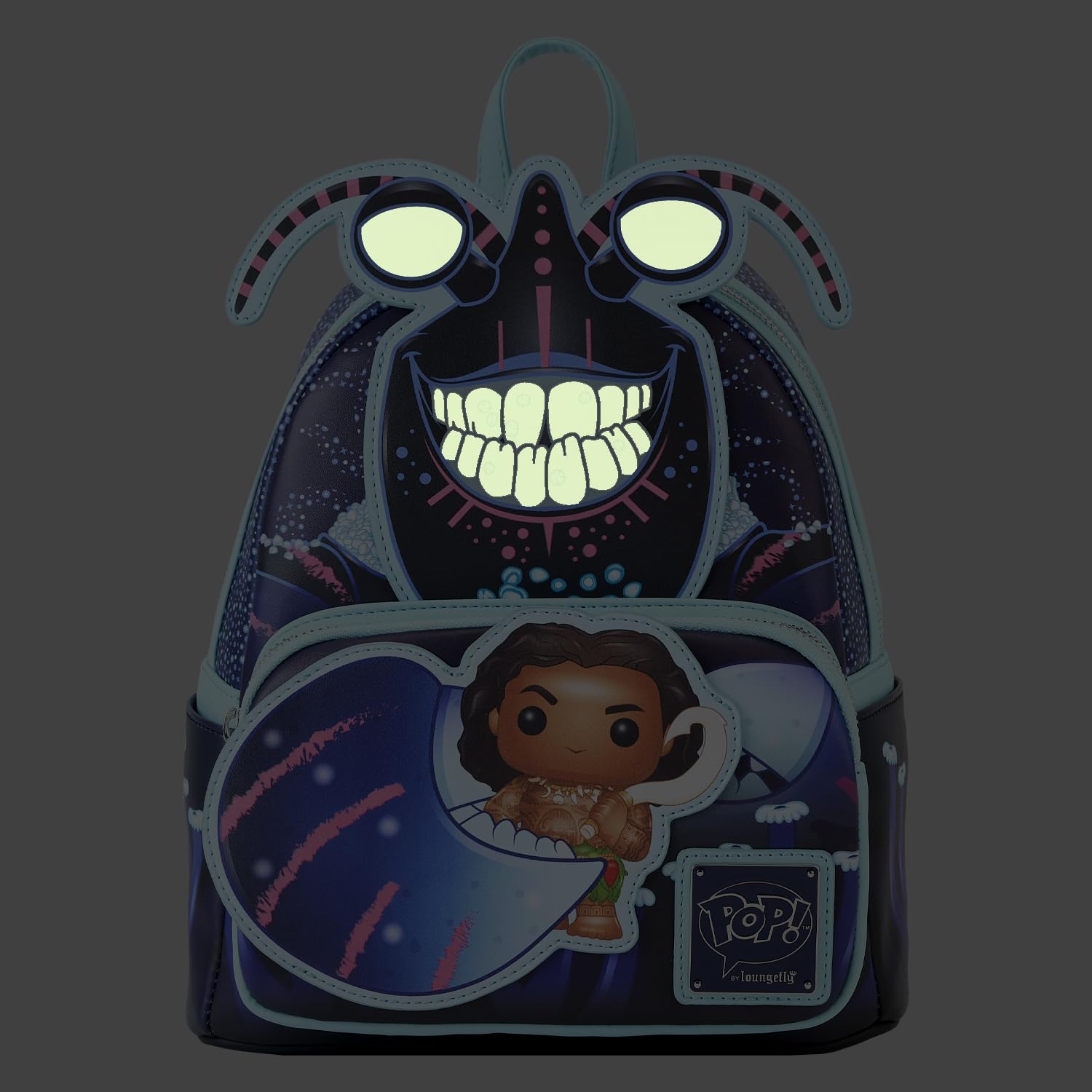 Loungefly Disney Villains: Moana - Tamatoa Glow in The Dark Mini-Backpack, Amazon Exclusive