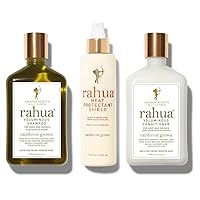 Rahua Voluminous Protective Set Voluminous Shampoo, 9.3 Fl Oz, Voluminous Conditioner, 9.3 Fl Oz Heat Protectant Shield 193 ml/ 6.5 Fl. Oz. Multi Formulated Hair Care Products