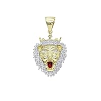 King Lion Head Pendant with 18