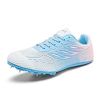 Men's Track & Field Running Shoes with Spikes, Lightweight for Girls, Boys and Adults