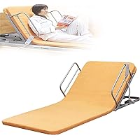 Electric Bed Backrest, Portable Adjustable Sit-up Back Rest Stainless Steel Tubes and Breathable Fabric Disability Backrest Bed Support for Neck Head and Lumbar Support