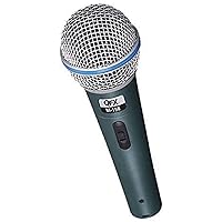 QFX Instrument Dynamic Microphone, XLR Connector (M-158), Black