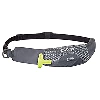 Onyx M16 Unisex Belt Pack Manual Inflatable Life Jacket (PFD), Grey