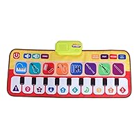ERINGOGO 1pc Piano Rug Toddlers Floor Piano Toddlers Music Mat Piano Dance Mat Piano Mat Toy Kids Music Mat Electronic Dance Mats Girl Toys Musical Piano Mat Plastic Keyboard Baby Electric