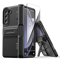VRS DESIGN Quick Stand Modern for Galaxy Z Fold 5 5G Phone Case (2023), Modern Neat Style Hinge Protection Case with Multi Angle Kickstand, S Pen Compartment & Tempered Glass Screen Protector