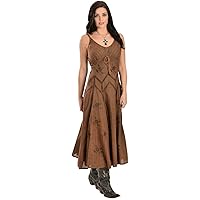 Scully Copper Spaghetti Strap Long Womens Dress HC62