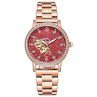 Women's Watches Automatic Mechanical Rose Gold Band Waterproof Starry Sky Dial Fashion Women's Watch