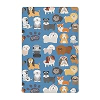 Cute Dogs Puppy Crib Sheets for Boys Girls Pack and Play Sheets Portable Mini Crib Sheets Fitted Crib Sheet for Standard Crib and Toddler Mattresses Baby Crib Sheets for Girls Boys, 39x27IN