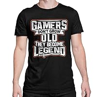 Funny Video Game MMO RPG TTRPG Gamer Birthday Gift Men's T-Shirt Black M