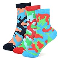 Boys Bamboo Dinosaur and Shark Socks Pack of 3 Classic Comfortable Kids Socks for Daily Wear Footwear 2-10 Yr