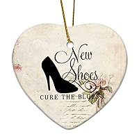 Women Art, Shoes, Girl Shoes, Shopping, New Shoes, Clothes, Shoes Art, Funny, Art, Tree Decoration Personalized Christmas Ornament for Girl Baptized Ornament Keepsake Christening Gift for Girls Boys G