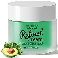 Retinol Face Moisturizer - Collagen Cream for Face and Neck Anti Aging, Anti-Wrinkles & Fine Lines Reducer Treatment With Hyaluronic Acid and Niacinamide, Facial Skin Care Lotion
