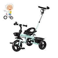 BicycleInfant Walker for Children Tricycle Bicycle for Children's Ride-on Toys Kids Bike Running Bike 1.5 to 5-Year-Old Boys and Girls Toys (Color : White) (Color : Green)