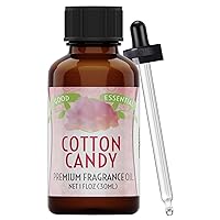 Good Essential – Professional Cotton Candy Fragrance Oil 30ml for Diffuser, Candles, Soaps, Lotions, Perfume 1 fl oz