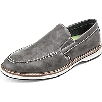Vance Co. Mens Harrison Loafer with Moc Toe and Tru Comfort Foam Footbed