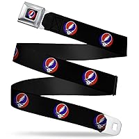 Buckle-Down Seatbelt Belt - Steal Your Face Repeat Black/Color - 1.0
