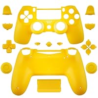 Full Housing Shell Case Cover with Buttons for PS4 for Sony Playstation 4 Wireless Controller - Yellow