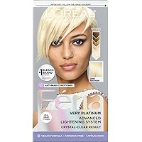 L'Oreal Paris Feria Multi-Faceted Shimmering Permanent Hair Color, Very Platinum, Pack of 1, Hair Dye