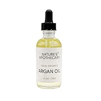 Organic Cold-Pressed Argan Oil 100% Pure | Anti-Aging Skin Moisturizer, Nail & Hair Growth by Nature's Apothecary | All-Natural & Plant Derived