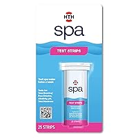 HTH Spa 86138 Test Strips, Spa & Hot Tub Chemical Tester, 25 Strips