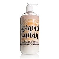 The Lotion Company 24 Hour Skin Therapy Lotion, Full Body Moisturizer, Paraben Free, Made in USA, Caramel Candy Fragrance, w/Aloe Vera, 16 Ounces