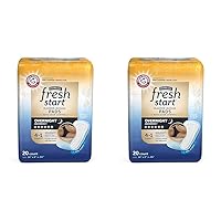 FitRight Fresh Start Postpartum and Incontinence Pads for Women, Overnight Absorbency (20 Count) Bladder Leakage Pads with The Odor-Control Power of ARM & Hammer (20 Count, Pack of 2)
