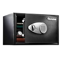 SentrySafe X125 Home Safe with Shelf and Digital Keypad and Charger Cord Access Ex: 10.6 x 16.9 x 14.6 Inches, Black