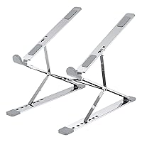 Laptop Stand for Desk, 9x7 Levels Adjustable, Lightweight & Portable for Travel, Stable & Sturdy Aluminum Computer Riser, for 10