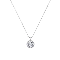 Amazon Collection 14K Gold Infinite Elements Cubic Zirconia Pendant with Chain