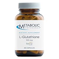 Metabolic Maintenance L-Glutathione 100 Milligrams - Antioxidant, Immune + Detoxification Support (60 Capsules)