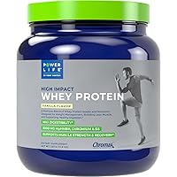 Tony Horton High Impact Grass Fed Whey Protein with 3000 MG of HMB, No Sugar Added, Non-GMO, Hormone and Antibiotic Free, 15 Servings (Vanilla - New Formula)