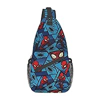 Cartoon Hiking Backpack, Cartoon Chest Bag Large Capacity Crossbody Shoulder Bag